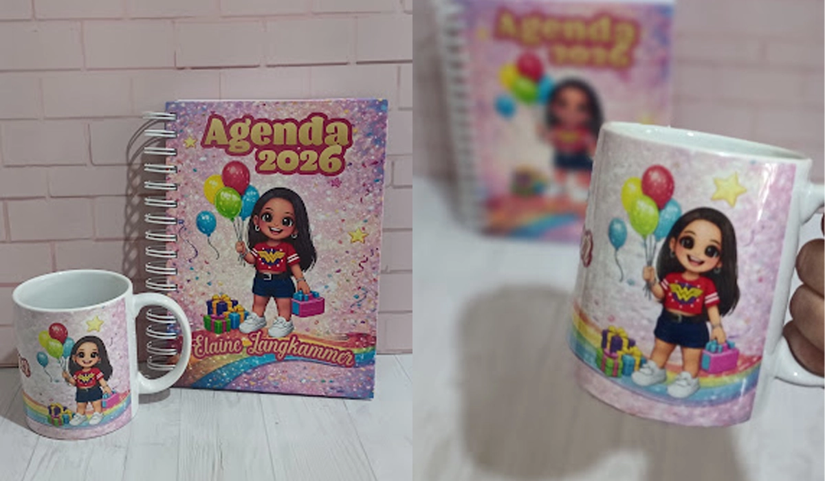 Kit personalizado - Agenda e Caneca
